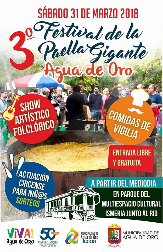 Se viene el Festival de la Paella Gigante en Agua de Oro • Canal C