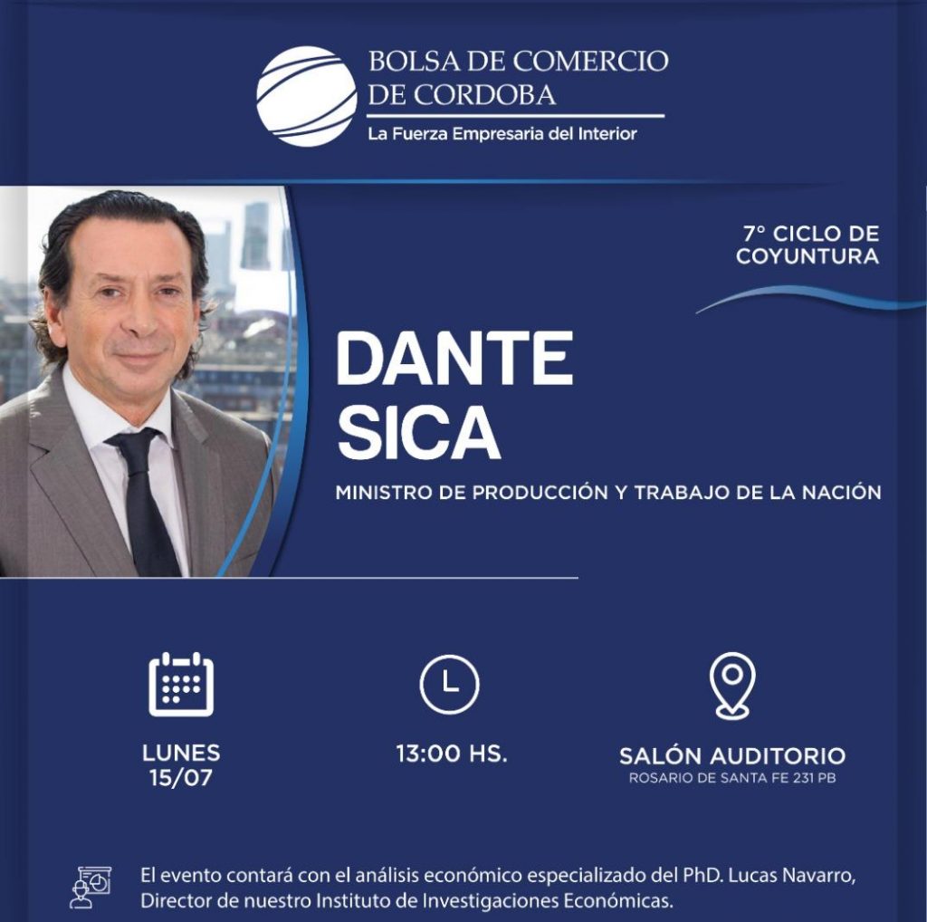 Dante Sica disertará mañana en Córdoba • Canal C