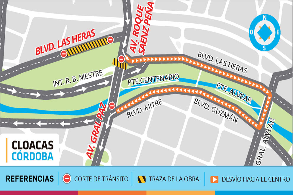 La calle Roque Sáenz Peña estará cortada por obras • Canal C