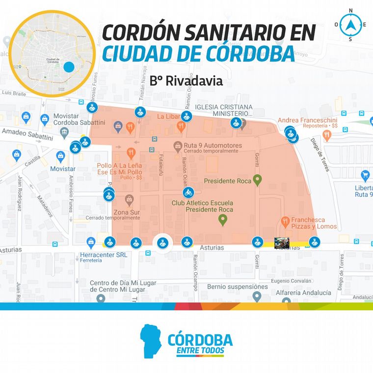 El COE aplicó un cordón sanitario en barrio Rivadavia • Canal C