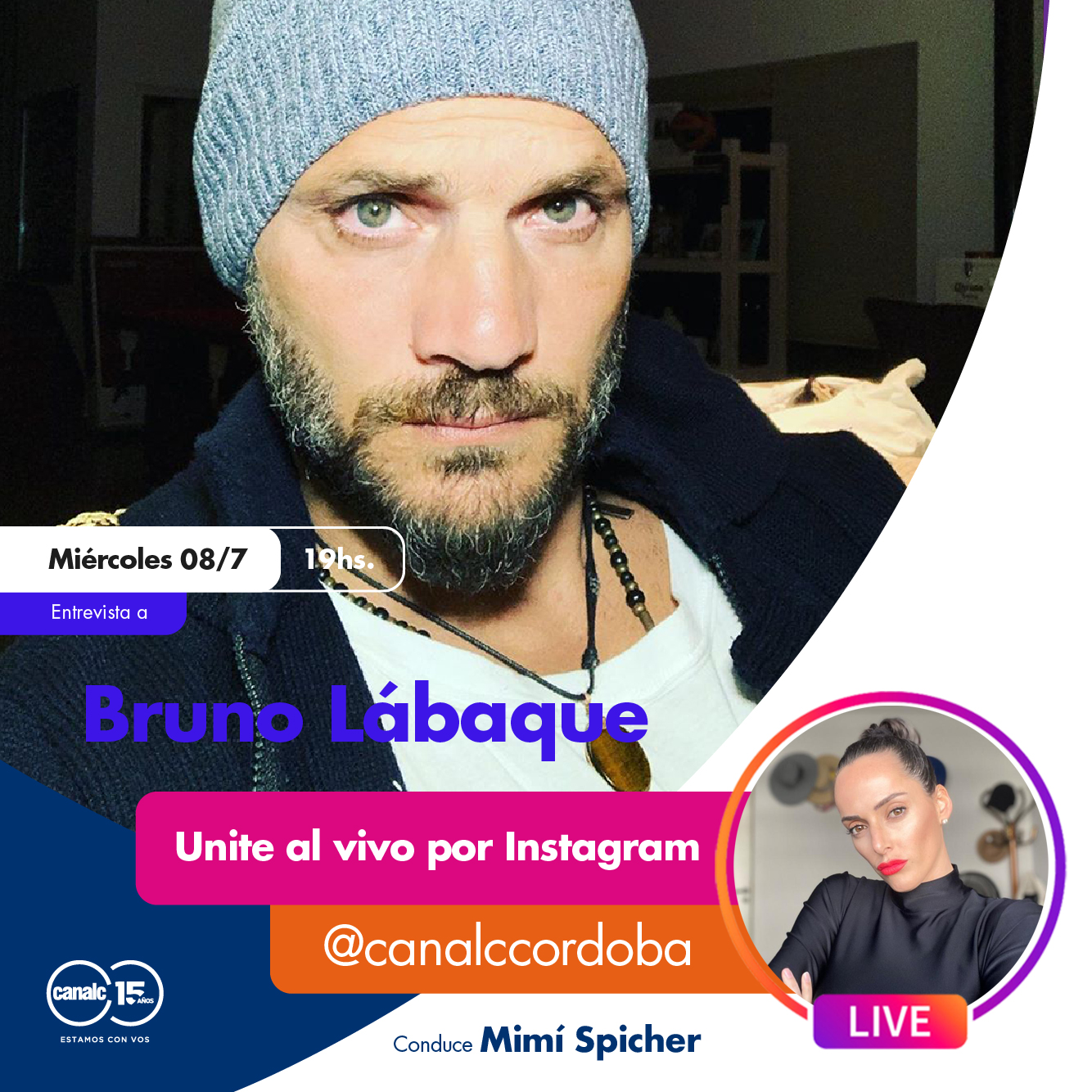 Instagram Live: Mirá a Bruno Lábaque en el ciclo de charlas • Canal C