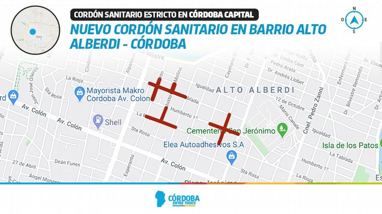 Mantienen el cordón sanitario en Alto Alberdi • Canal C