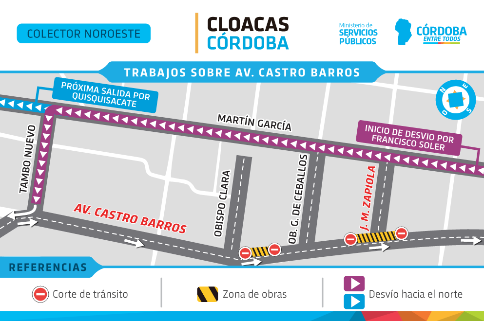 Rige un desvío de tránsito en Av. Castro Barros • Canal C