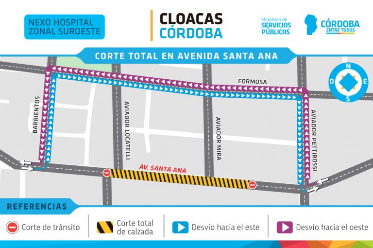 Este viernes, cortes de tránsito en barrio Las Violetas • Canal C