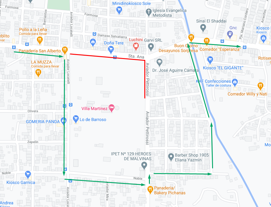 Habrá corte de tránsito y desvíos en Av. Santa Ana sobre barrio Villa Martínez • Canal C