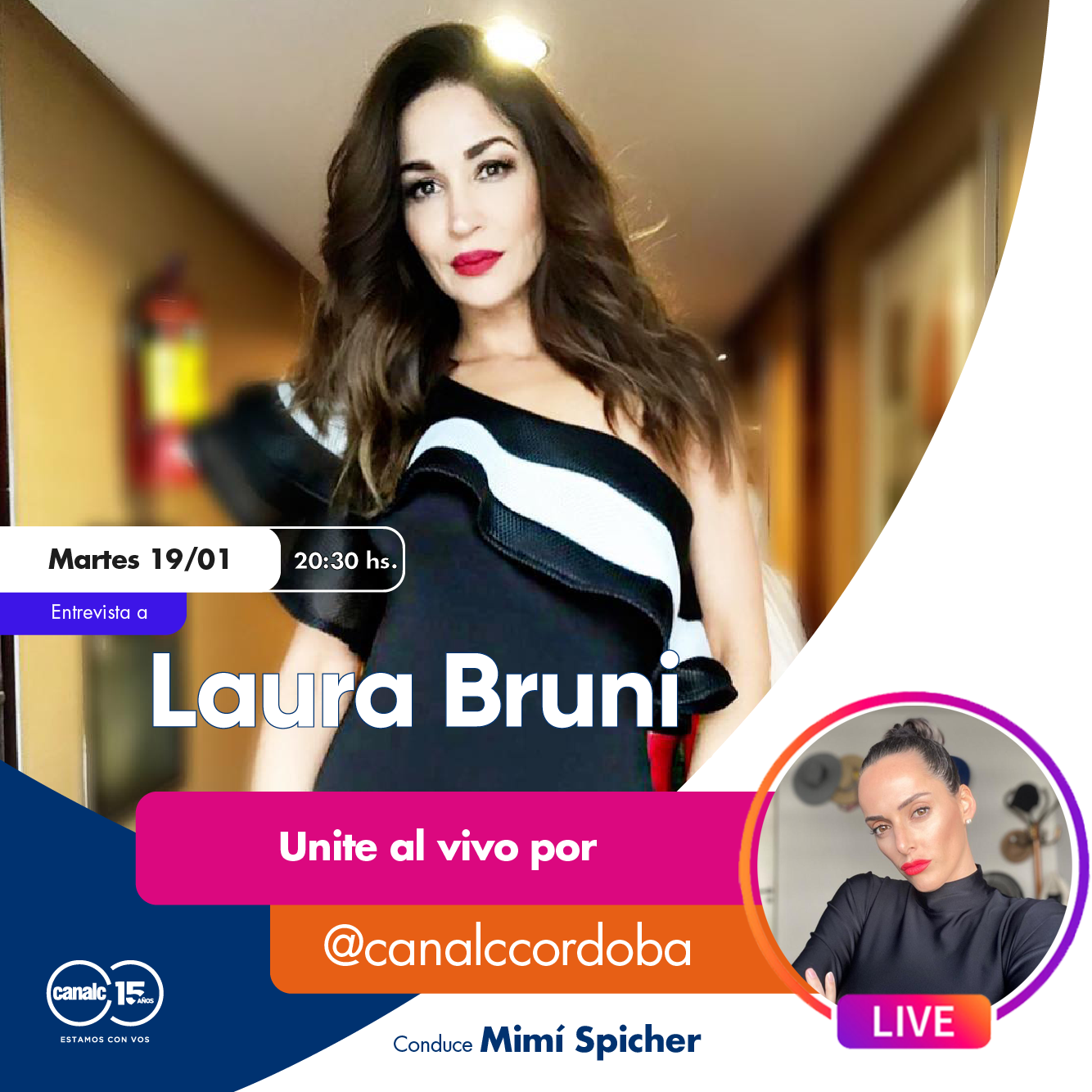 ¡Llega Laura Bruni al Instagram Live de Canal C! • Canal C