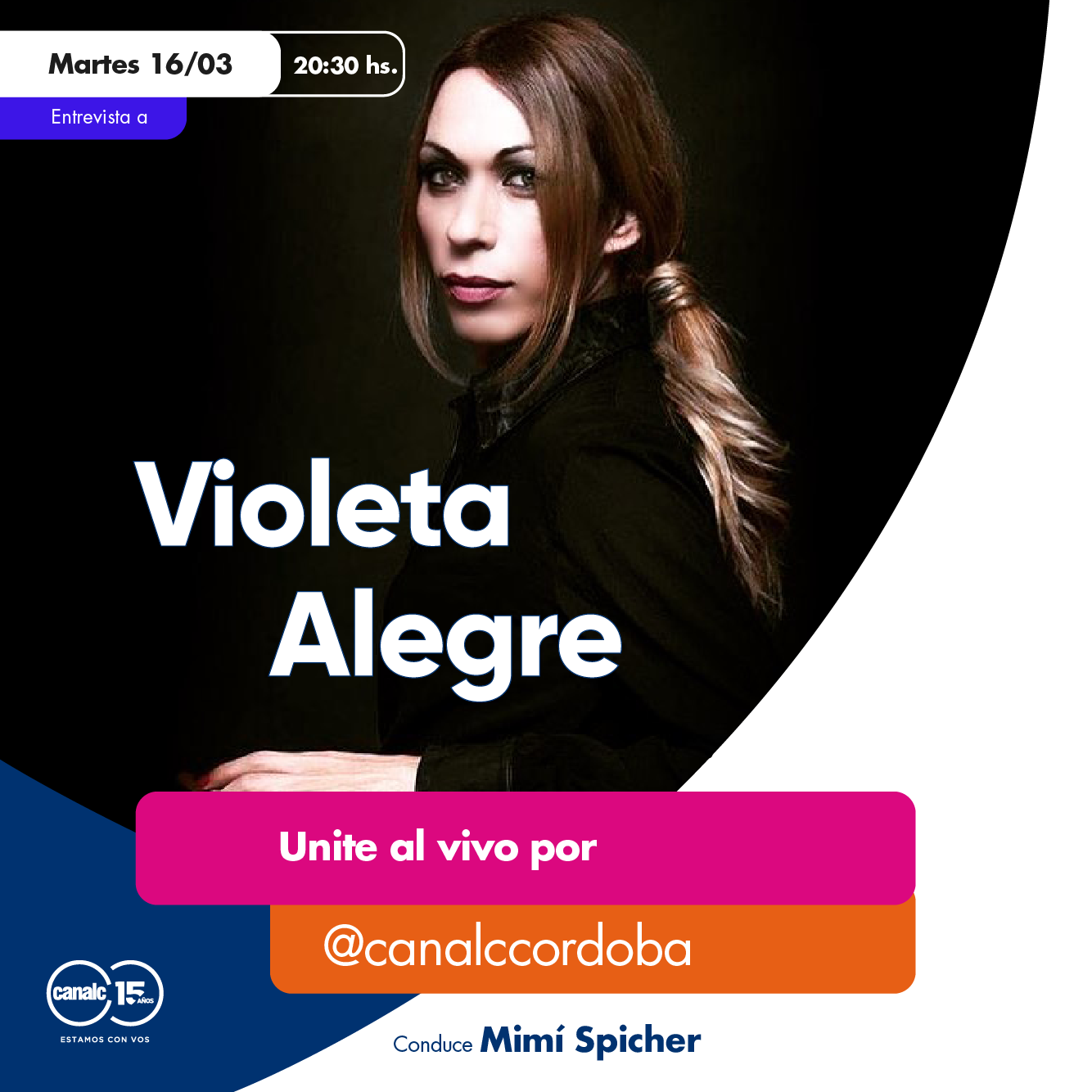 ¡Llega Violeta Alegre al Instagram Live! • Canal C