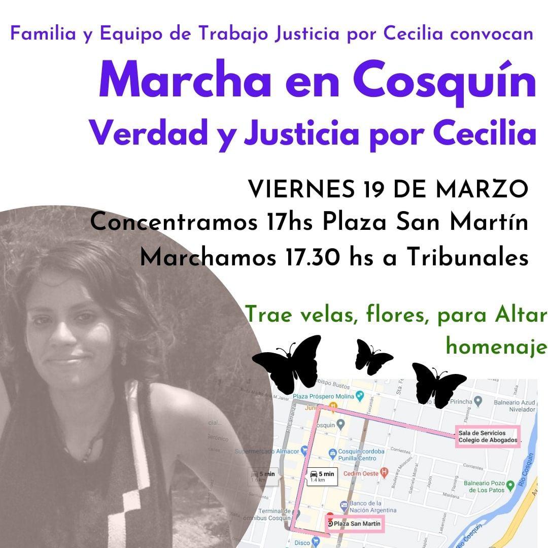 Caso Cecilia Basaldúa: el viernes marcharán en Cosquín para exigir justicia • Canal C