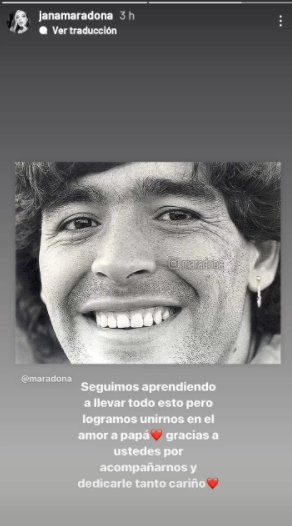 Se reactivó la cuenta de Diego Maradona en Instagram con un emotivo posteo • Canal C