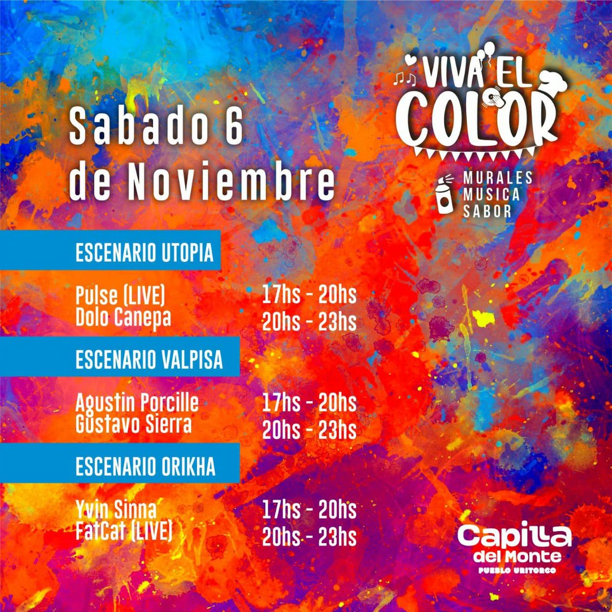 Llega el festival "Viva el color" a Capilla del Monte • Canal C