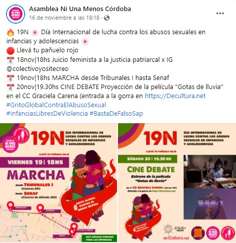 Día Internacional contra el Abuso Sexual Infantil: marcharon en Córdoba • Canal C