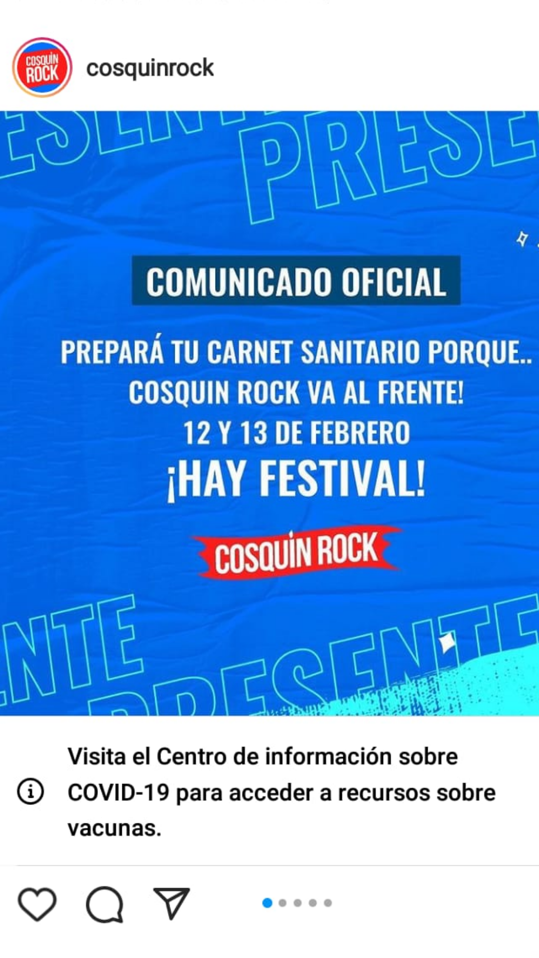 Cosquín Rock pedirá pase sanitario • Canal C