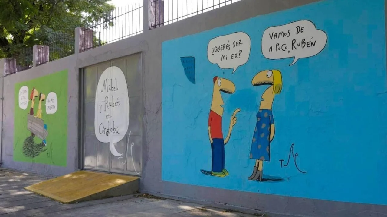 Tute sumó su arte a los murales de Córdoba • Canal C