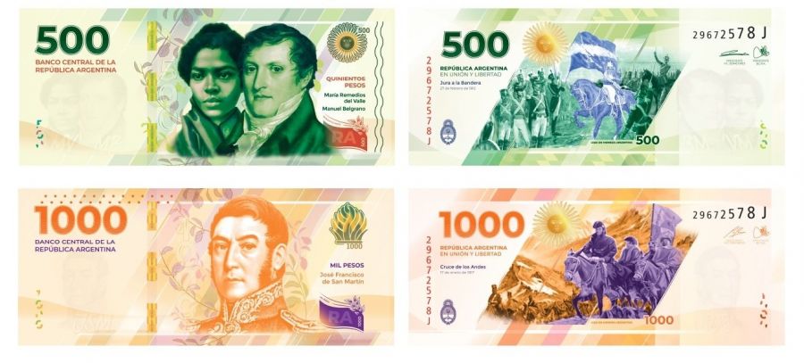 Fernández presentó la nueva familia de billetes argentinos ...