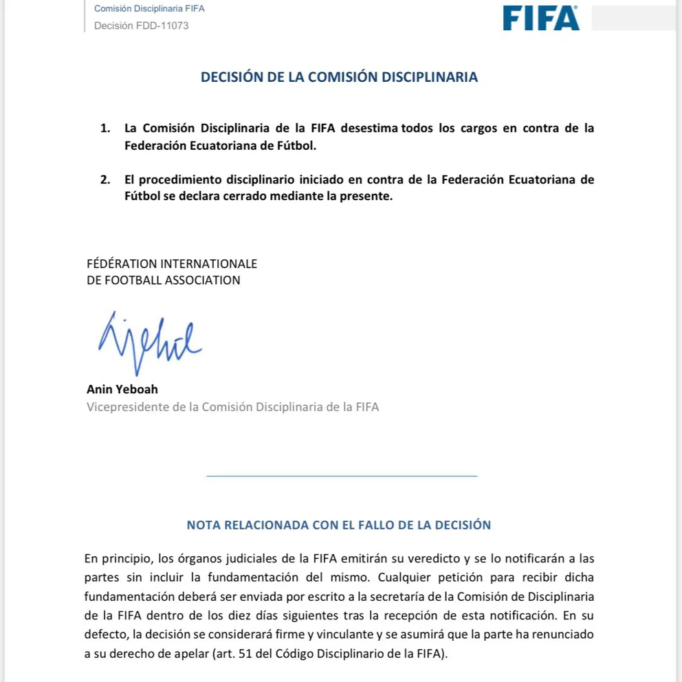 La FIFA rechazó el pedido de Chile y Ecuador jugará el Mundial de Qatar 2022 • Canal C