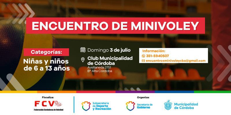 Encuentro de "Minivoley", el próximo evento que se vivirá en el Club Municipalidad • Canal C