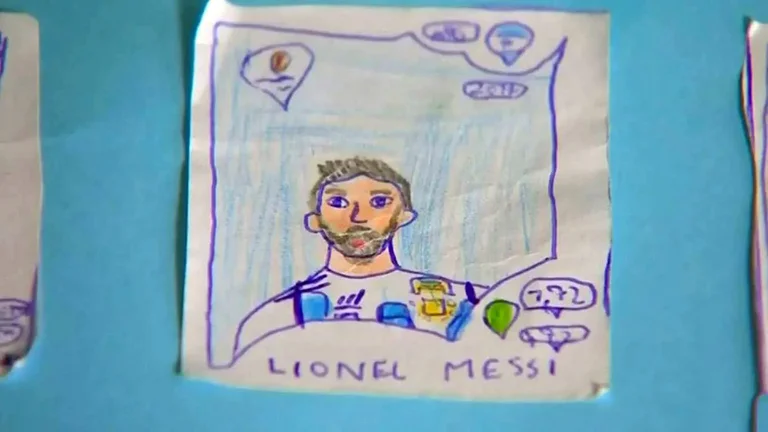 An 8-year-old boy did not have enough to buy the World Cup figurines, so he drew his own album • Canal C