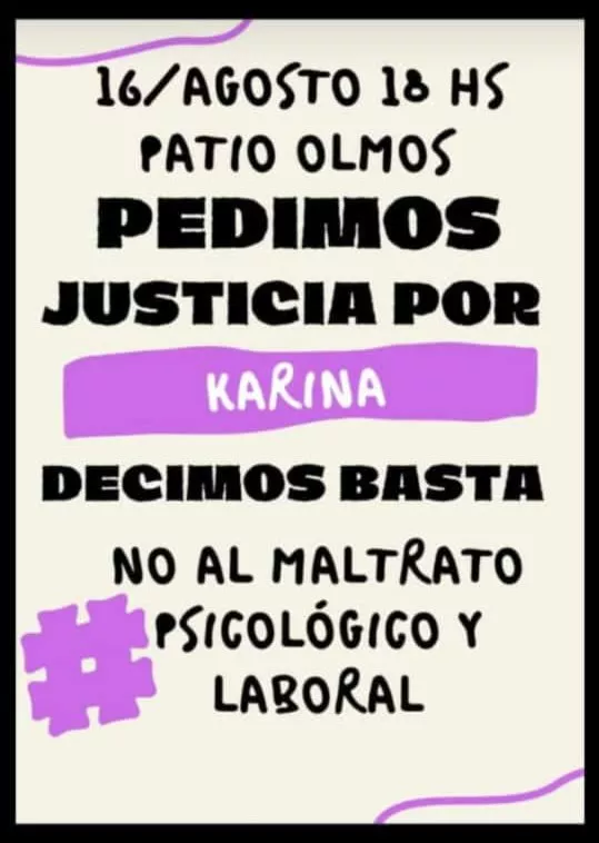 Hostigamiento laboral: manifestaciones en el Patio Olmos para pedir justicia por una docente fallecida • Canal C