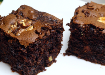 Receta para hacer un brownie de chocolate y nuez • Canal C