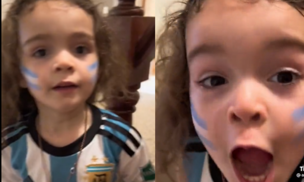 El emocionante festejo de una niña en el último partido de la Selección Argentina