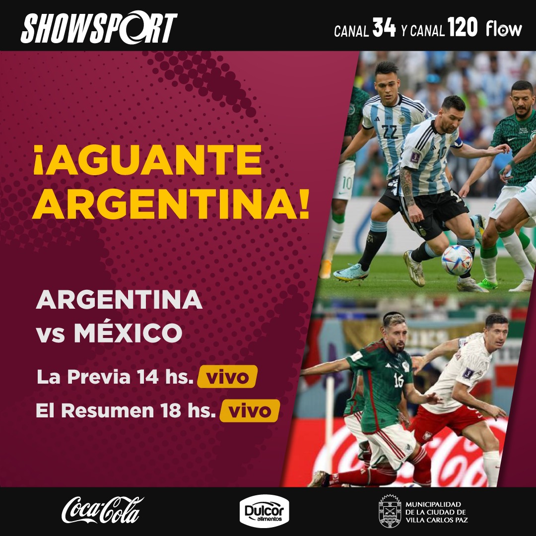 La previa de Argentina - México se vive por Showsport • Canal C