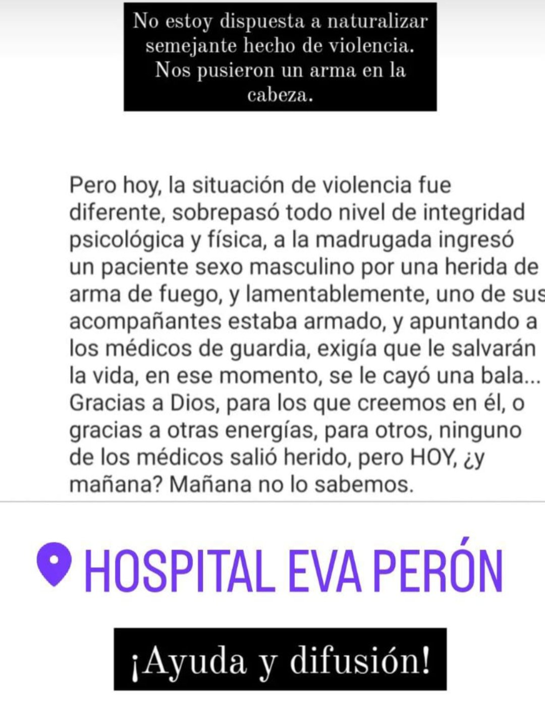 El violento episodio que vivió un grupo de médicos en la guardia del Eva Perón • Canal C