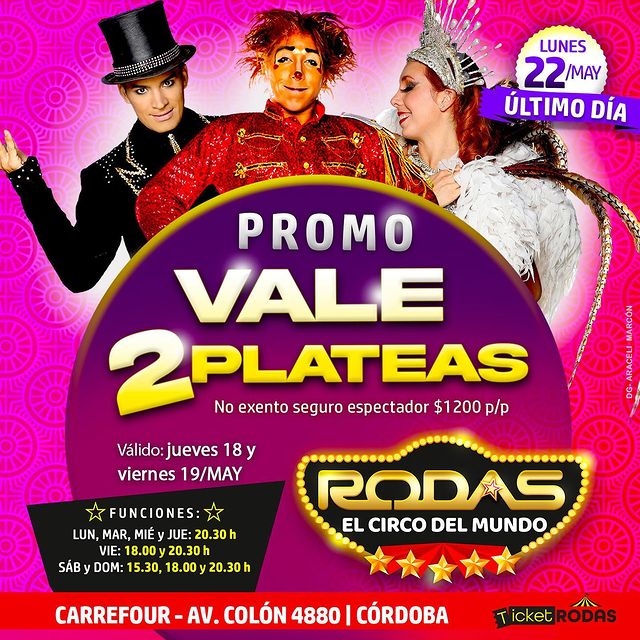 Últimos días del Circo Rodas en Córdoba: ¿Cuánto cuestan las entradas? • Canal C