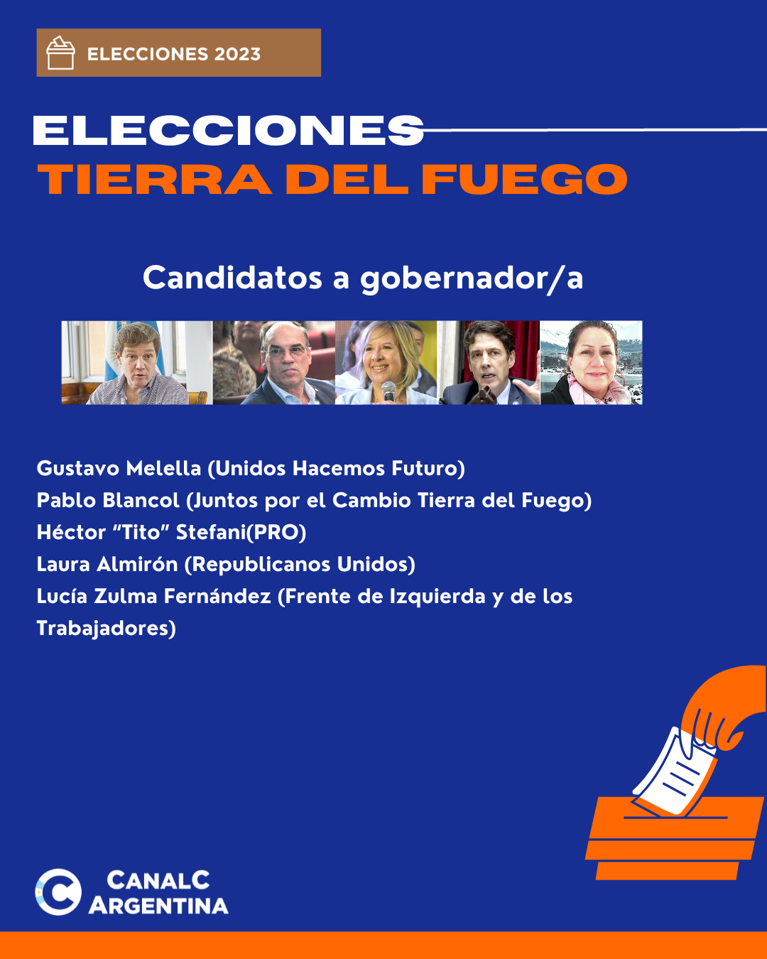 Elecciones 2023: Tierra del Fuego elige a su próximo gobernador y vice • Canal C