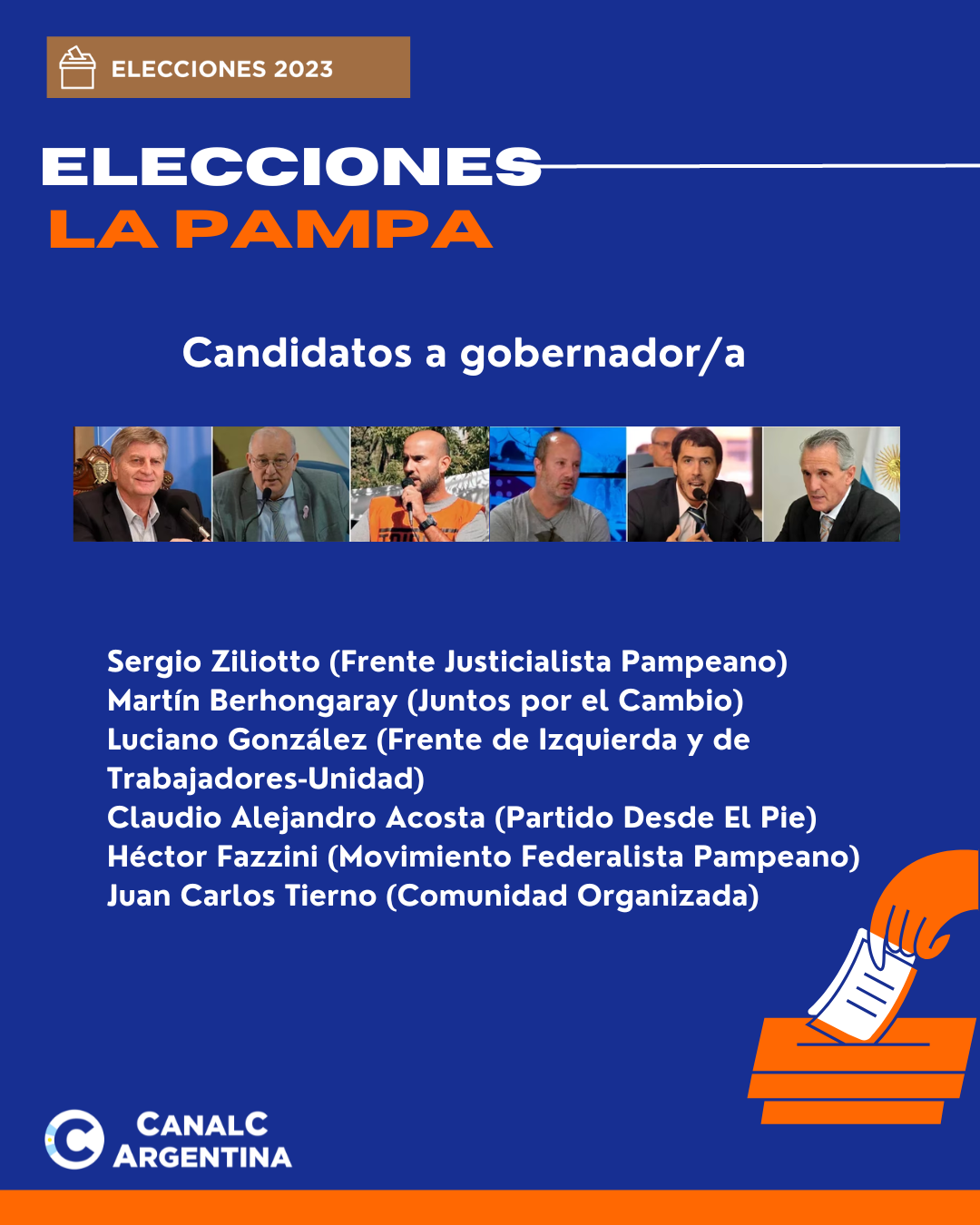 Elecciones 2023: qué se vota en La Pampa y quiénes son los principales candidatos • Canal C