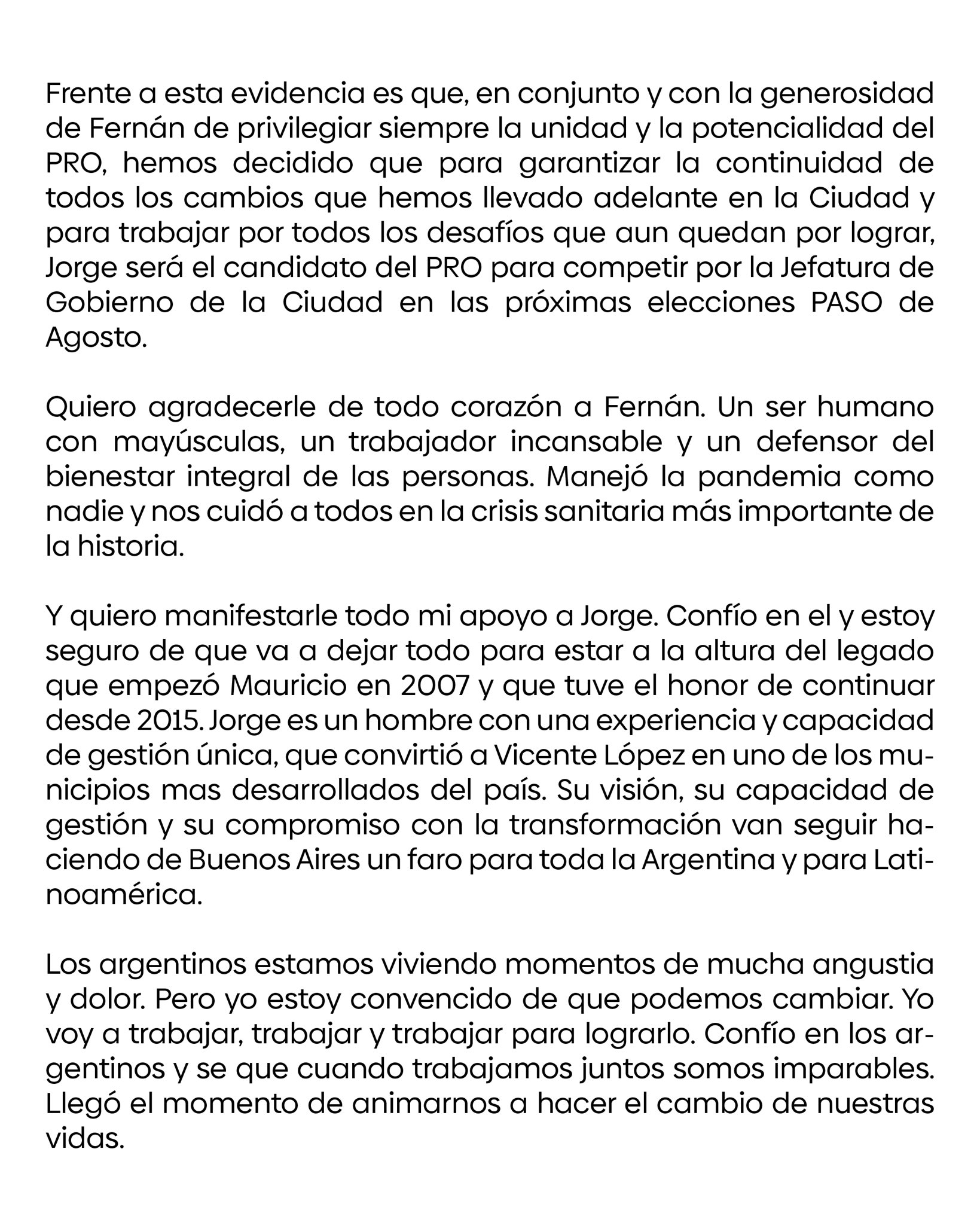 Jorge Macri único candidato del PRO en CABA ¿Qué hará Larreta? • Canal C