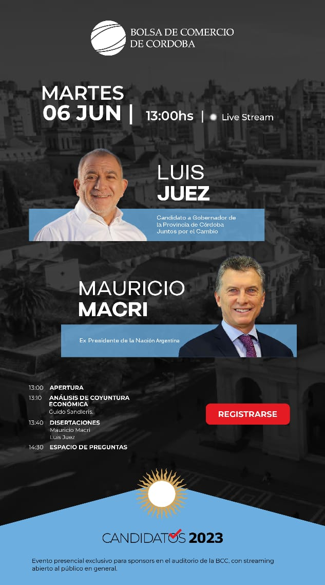 Macri llega a Córdoba para acompañar a Luis Juez • Canal C