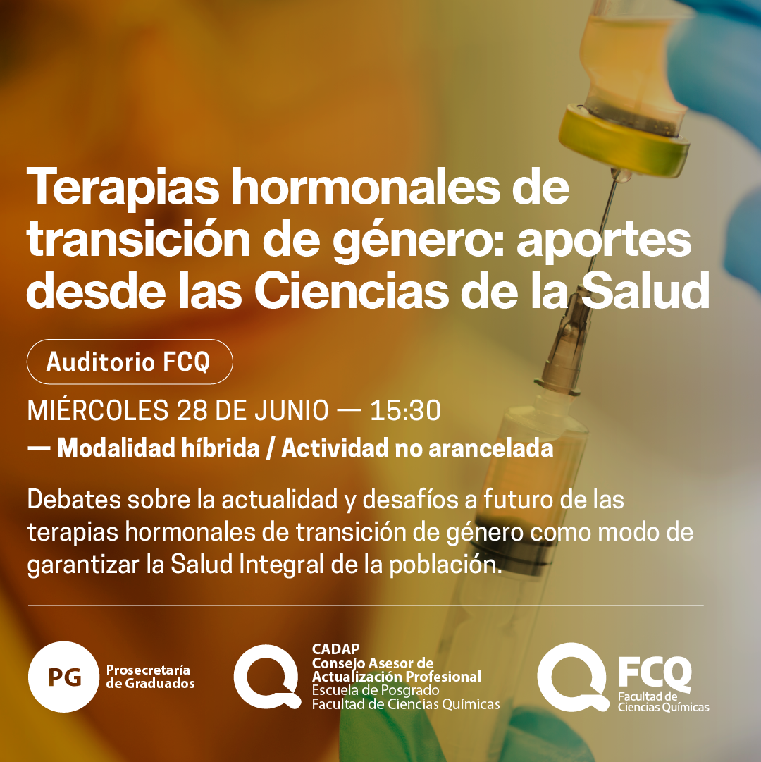 Llega a Córdoba "Terapias hormonales de transición de género: aportes desde las ciencias de la salud" • Canal C
