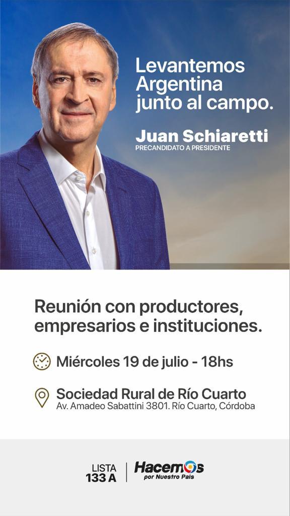 Schiaretti encabezará una reunión empresarial bajo el lema "Levantemos Argentina junto al campo" • Canal C
