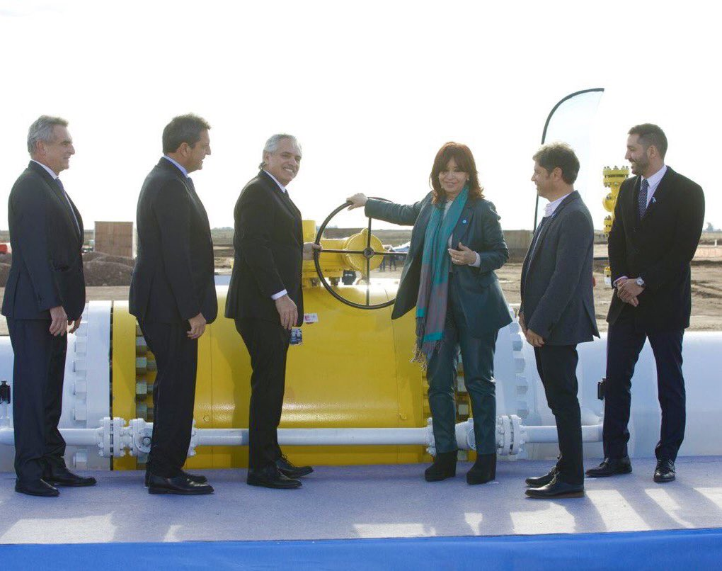 Alberto Fernández, Cristina Kirchner y Massa inauguraron el gasoducto Néstor Kirchner • Canal C