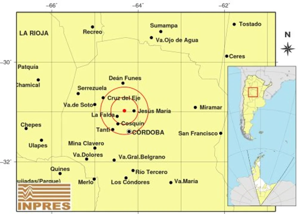 Un sismo de 2.9 grados sacudió Sierras Chicas en Córdoba • Canal C