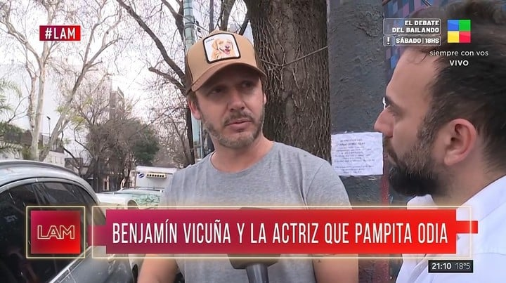 Benjamín Vicuña habló sobre los dichos de Pampita sobre Natalia Oreiro • Canal C