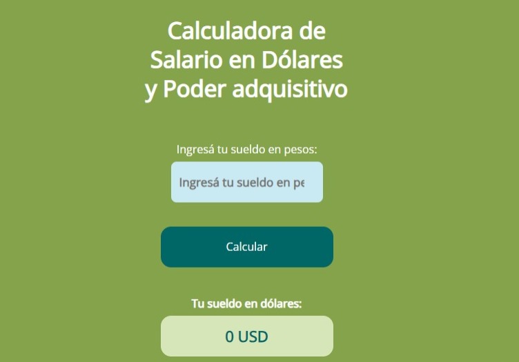 Calculadora de la dolarización: ¿Cuánto pasaría a valer tu sueldo en dólares? • Canal C
