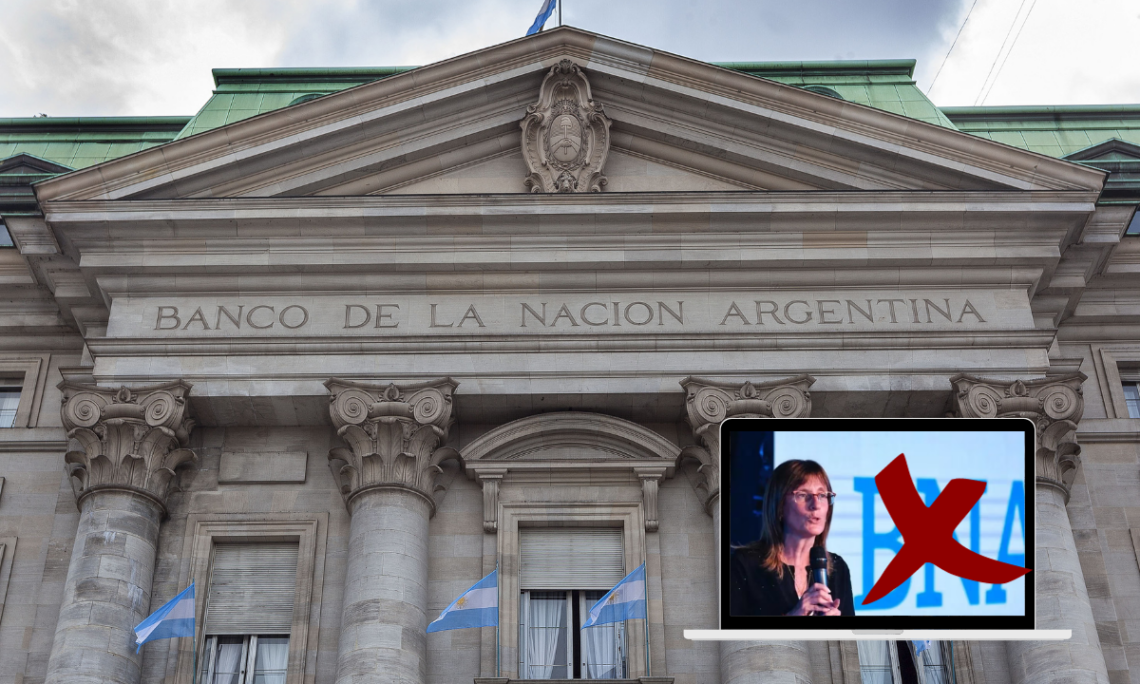 Echaron a María del Carmen Barros la Gerente General del Banco Nación