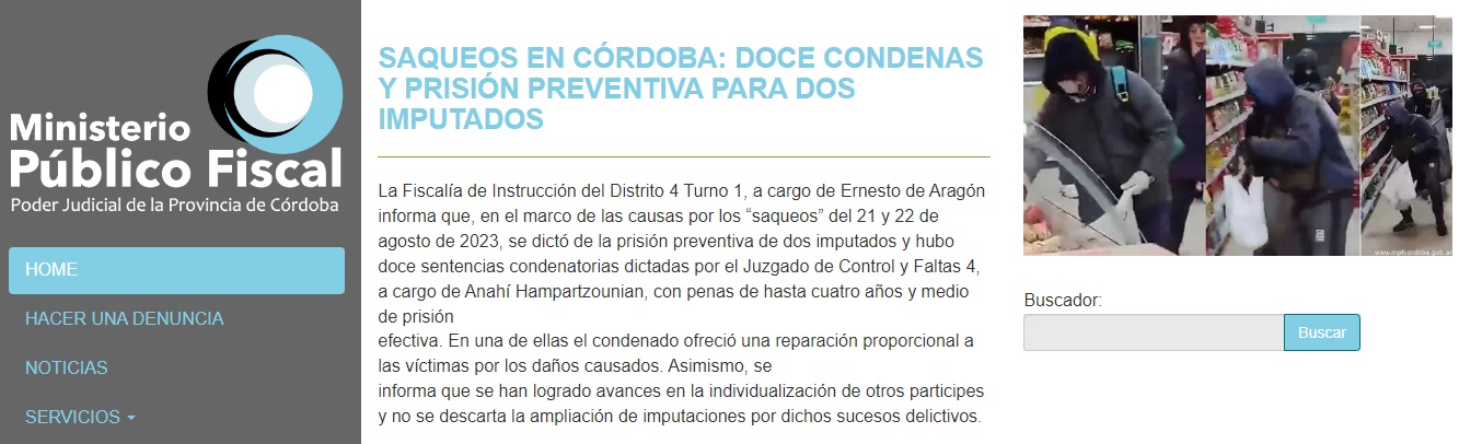 Todos tras las rejas: condenaron a doce personas por los saqueos en Córdoba • Canal C