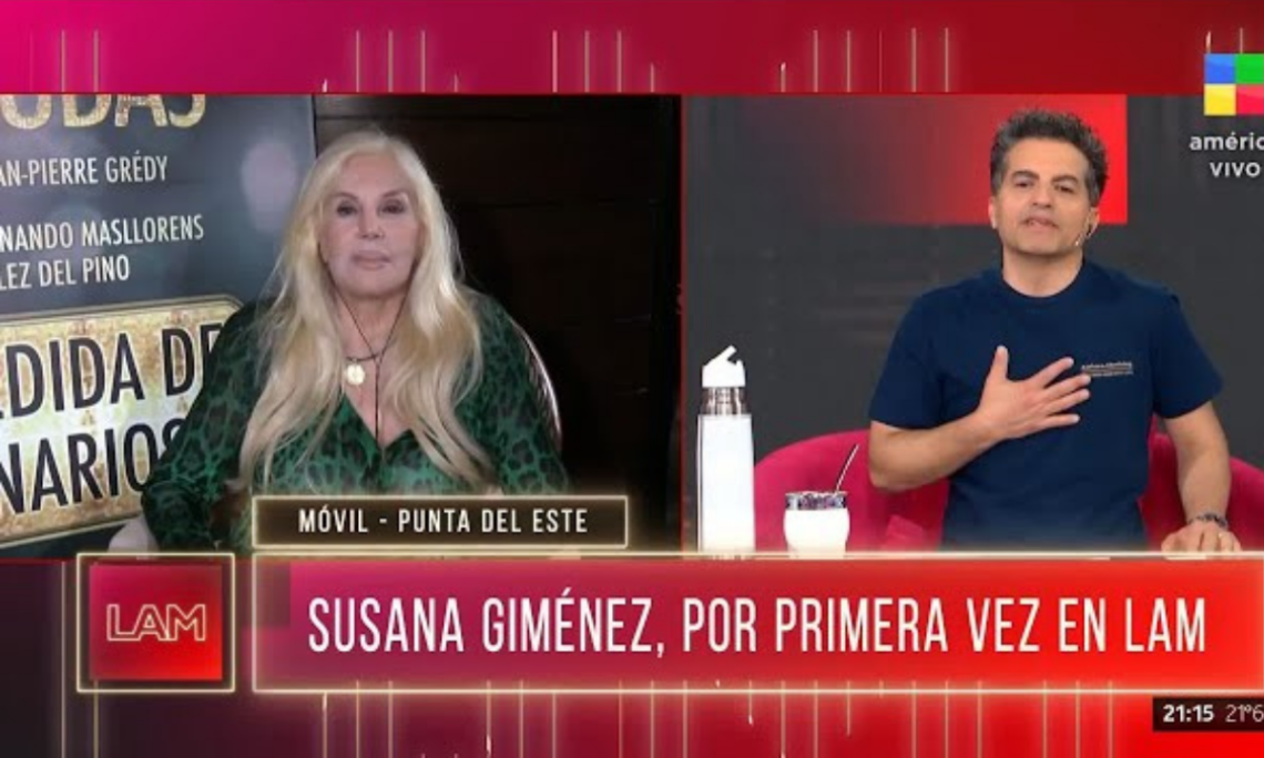 Susana Giménez elogió el regreso de Mirtha Legrand y habla sobre su retiro del teatro