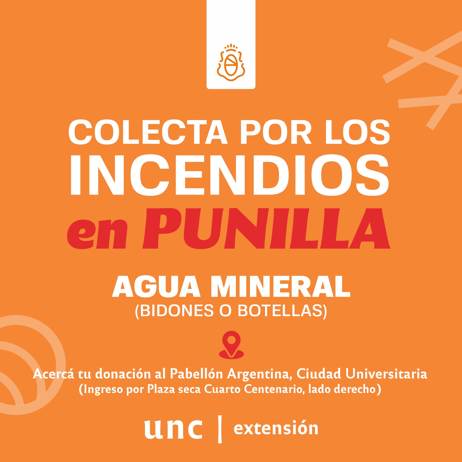 Córdoba: Colecta solidaria de agua mineral por los incendios • Canal C