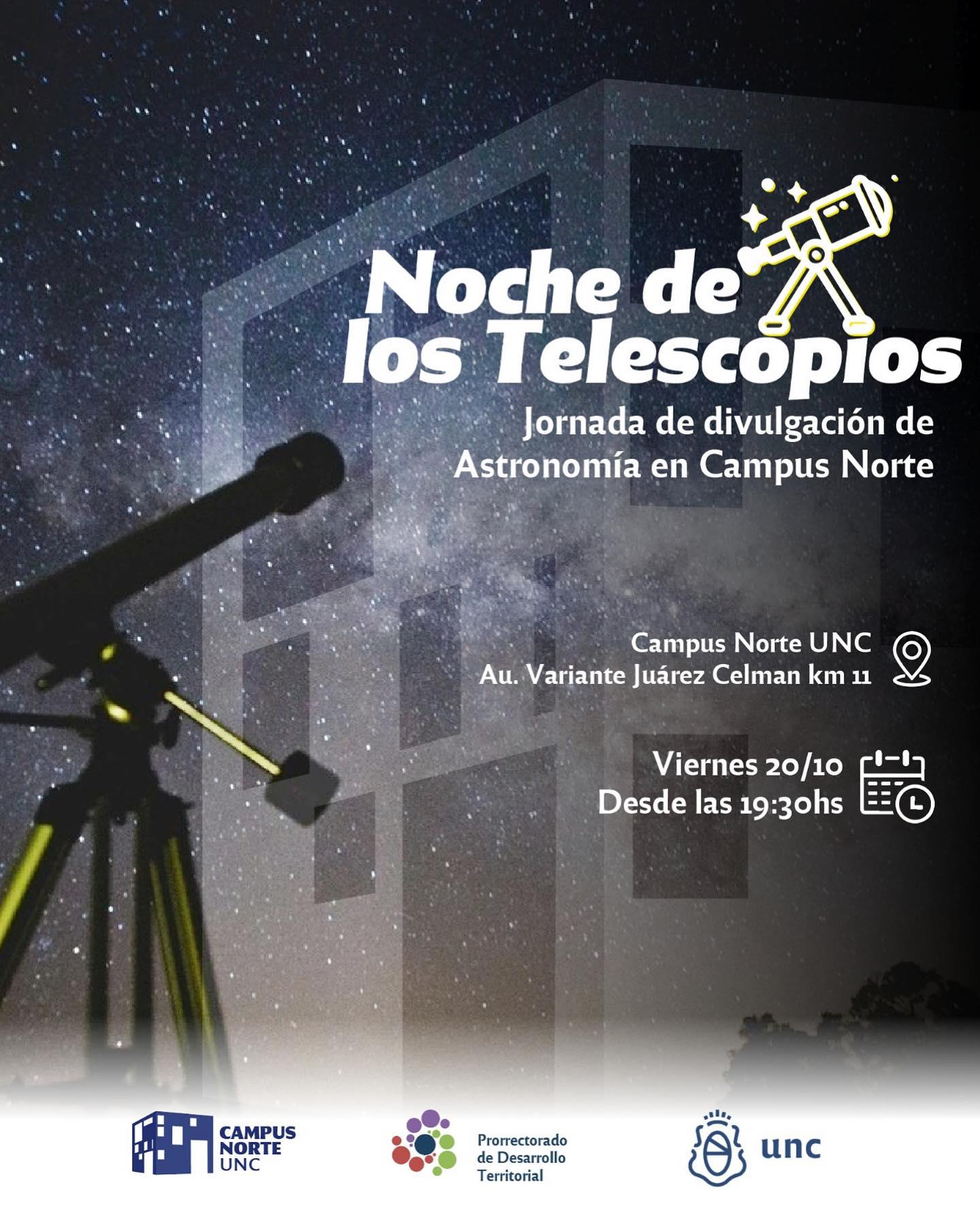 ¡Llega la noche de los telescopios a Córdoba! • Canal C