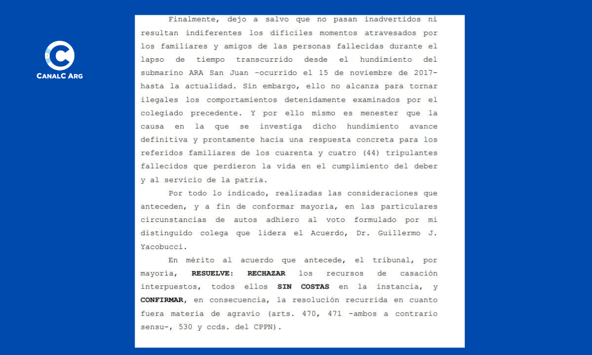 Confirmado el sobreseimiento en el caso ARA San Juan: Mauricio Macri y ex jefes de la AFI absueltos • Canal C