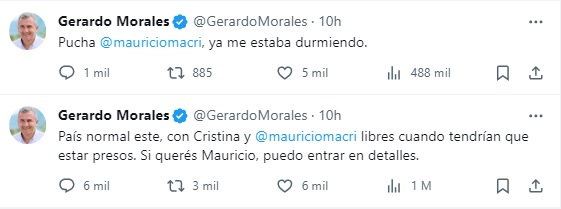 Cruce entre Macri y Gerardo Morales: "Tenés que estar muy enfermo" • Canal C
