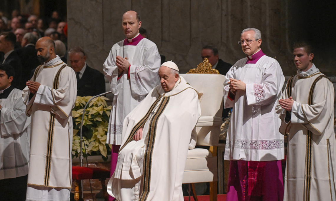 El Papa Francisco celebró la misa de Nochebuena
