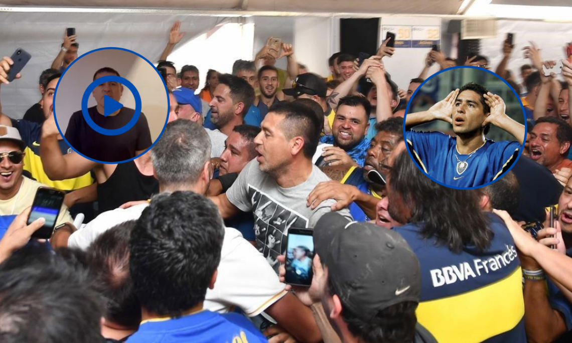 Juan Román Riquelme se une a la marcha de hinchas de Boca ante una posible intervención en el club