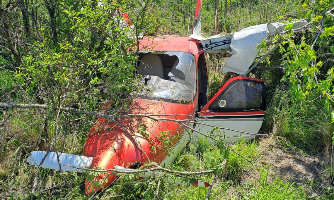 Villa Rumipal: cayó una avioneta sin víctimas fatales