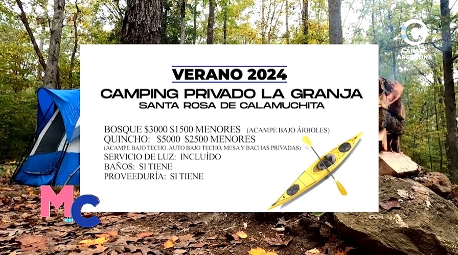 ¿Cuánto sale ir de camping en el Valle de Calamuchita? • Canal C