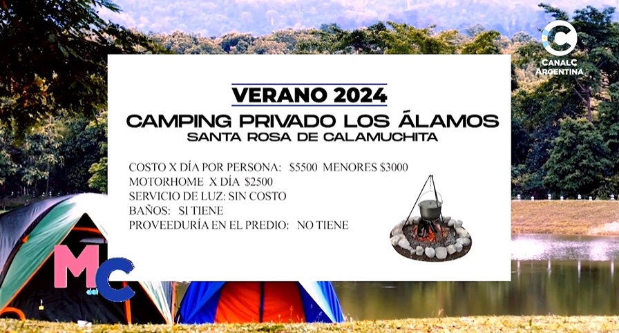 ¿Cuánto sale ir de camping en el Valle de Calamuchita? • Canal C