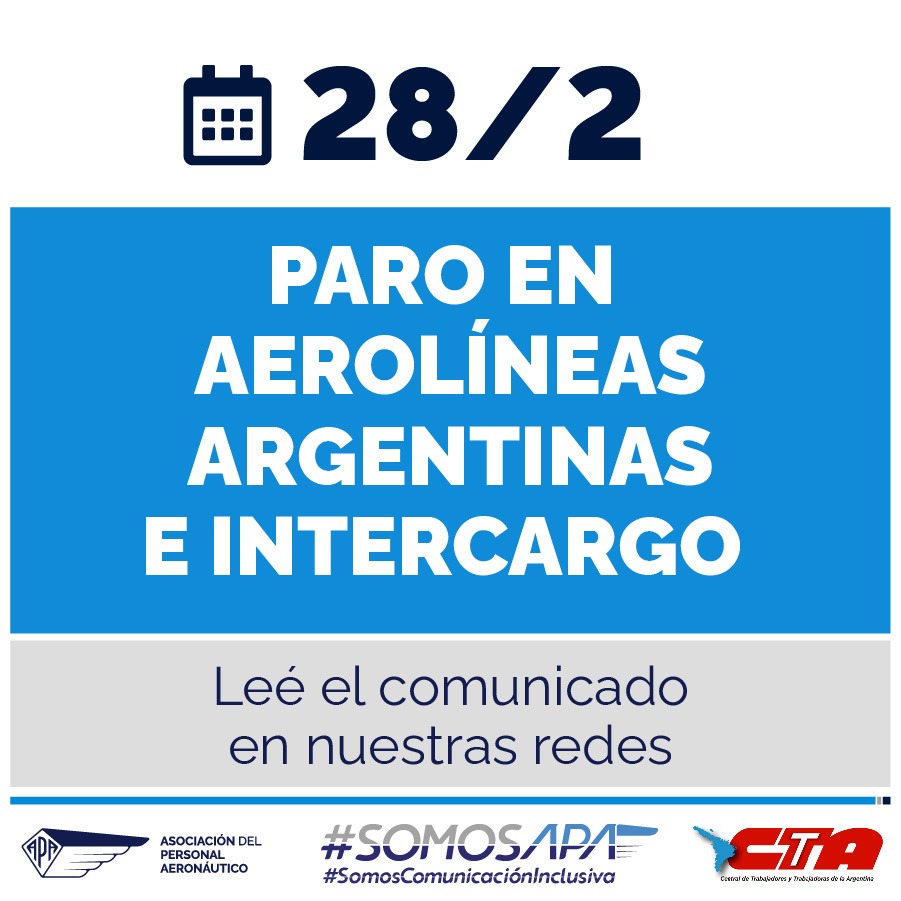 Paro en aeropuertos: qué aerolíneas adhieren y cómo afecta a Córdoba • Canal C